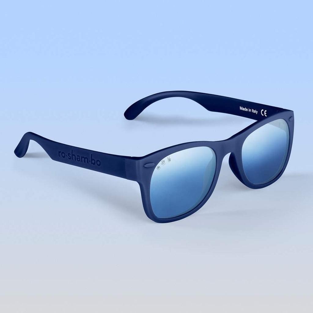 Mirrored Blue Lens / Cloudy Blue Frame Roshambo Eyewear
