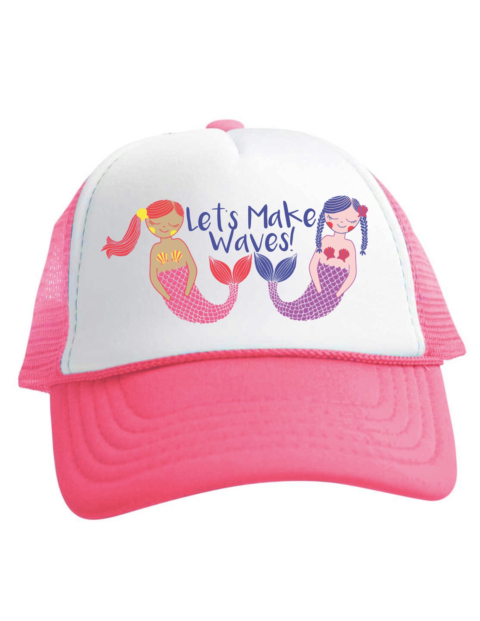 Let's Make Waves Beau and Belle Littles trucker hat