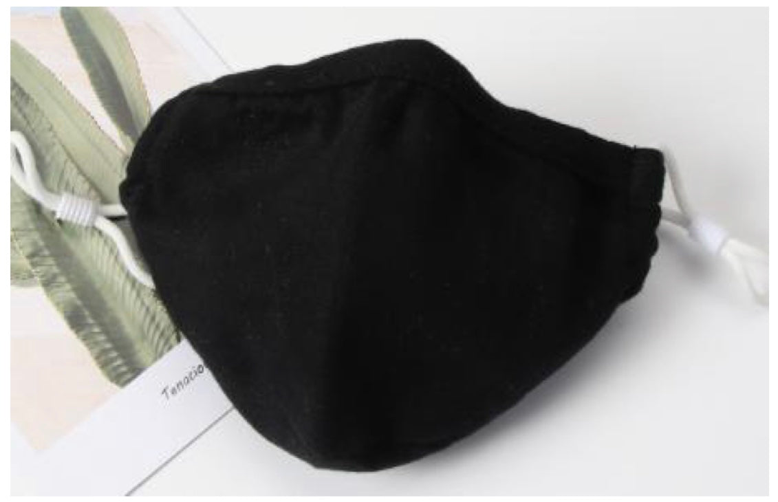Black Face Mask For Adults