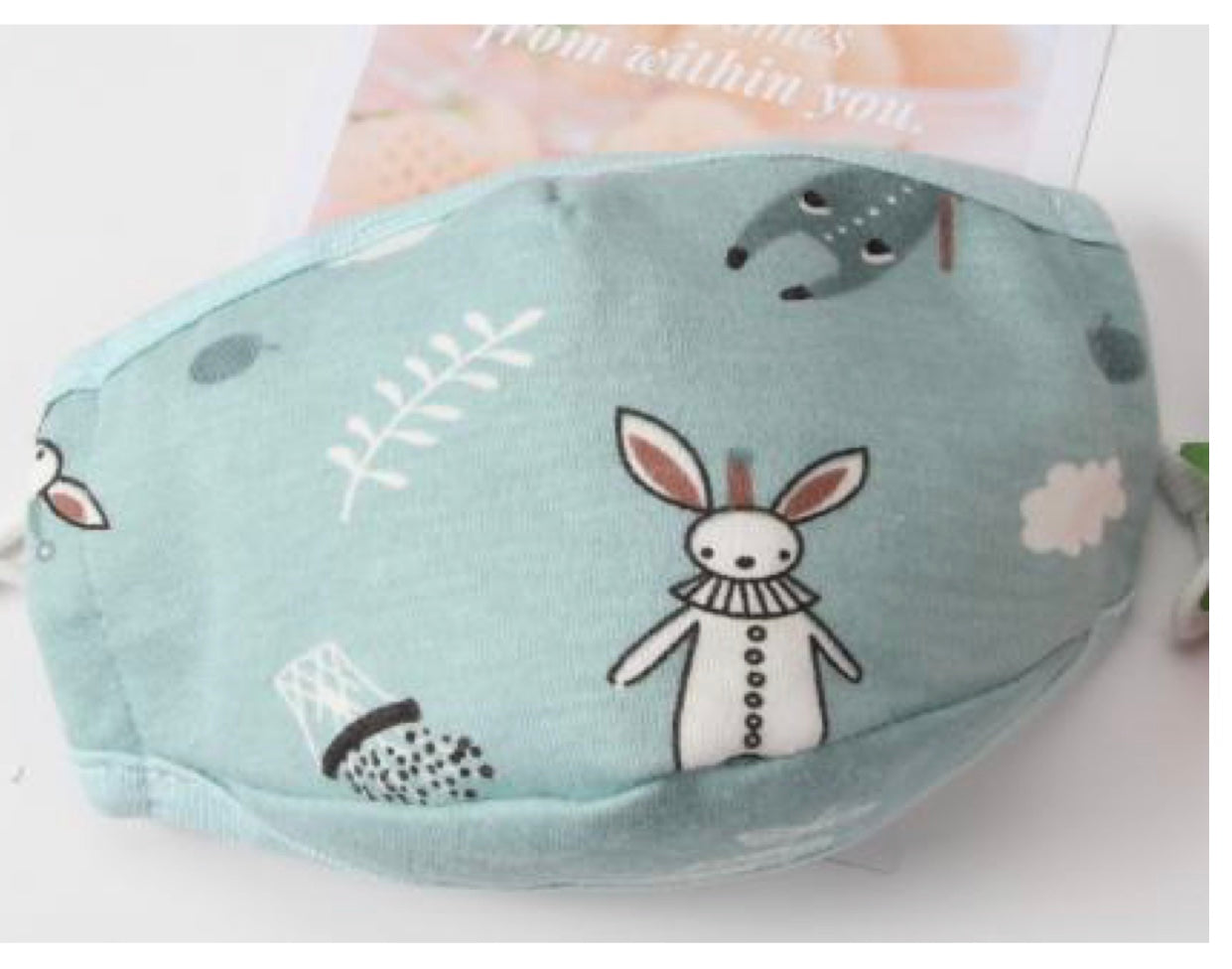 face mask with a bunny design