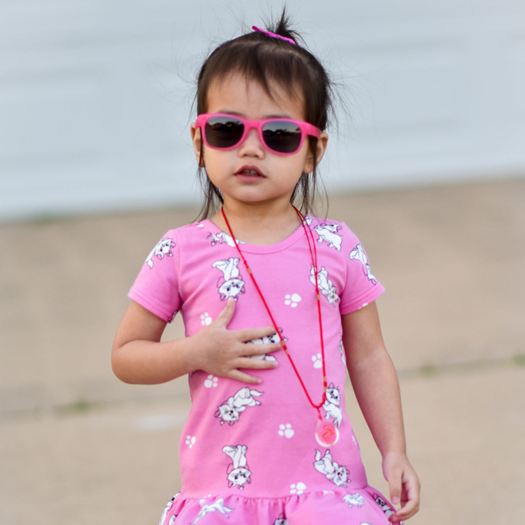 Kelly Kapowski Pink *Glitter* Toddler Shades by ro•sham•bo eyewear